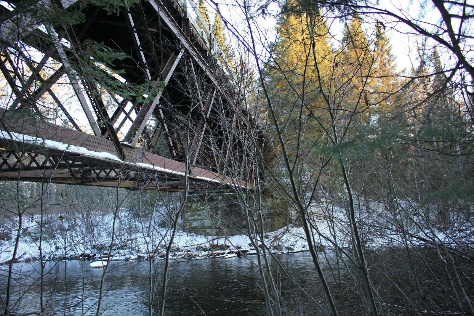 Looking north